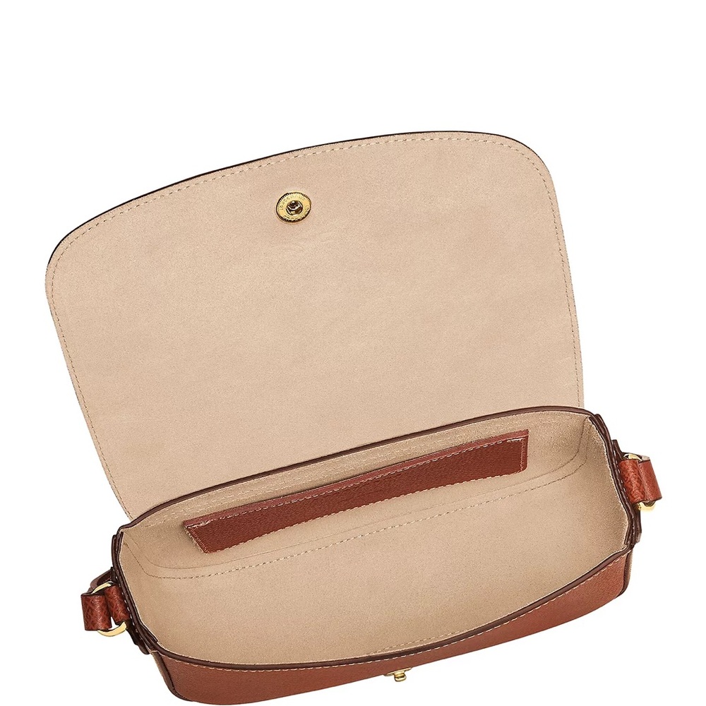 Longchamp Épure Small Leather Crossbody Bag - Brown - Picture 4 of 13